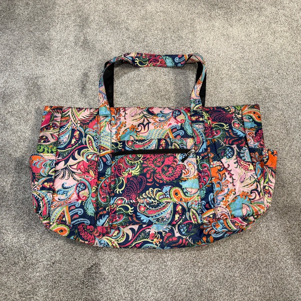 Colorful Paisley Waterproof Large Tote Bag